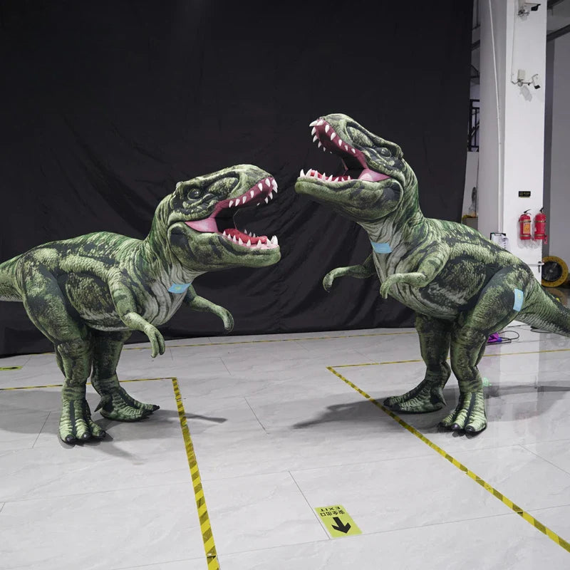 Costume gonflable de dinosaure de dessin animé pour adulte