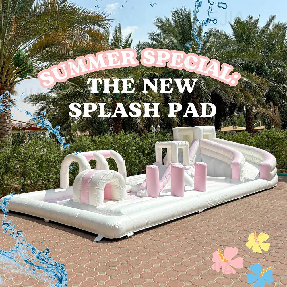 Inflatable Splash Pad Bounce House Party