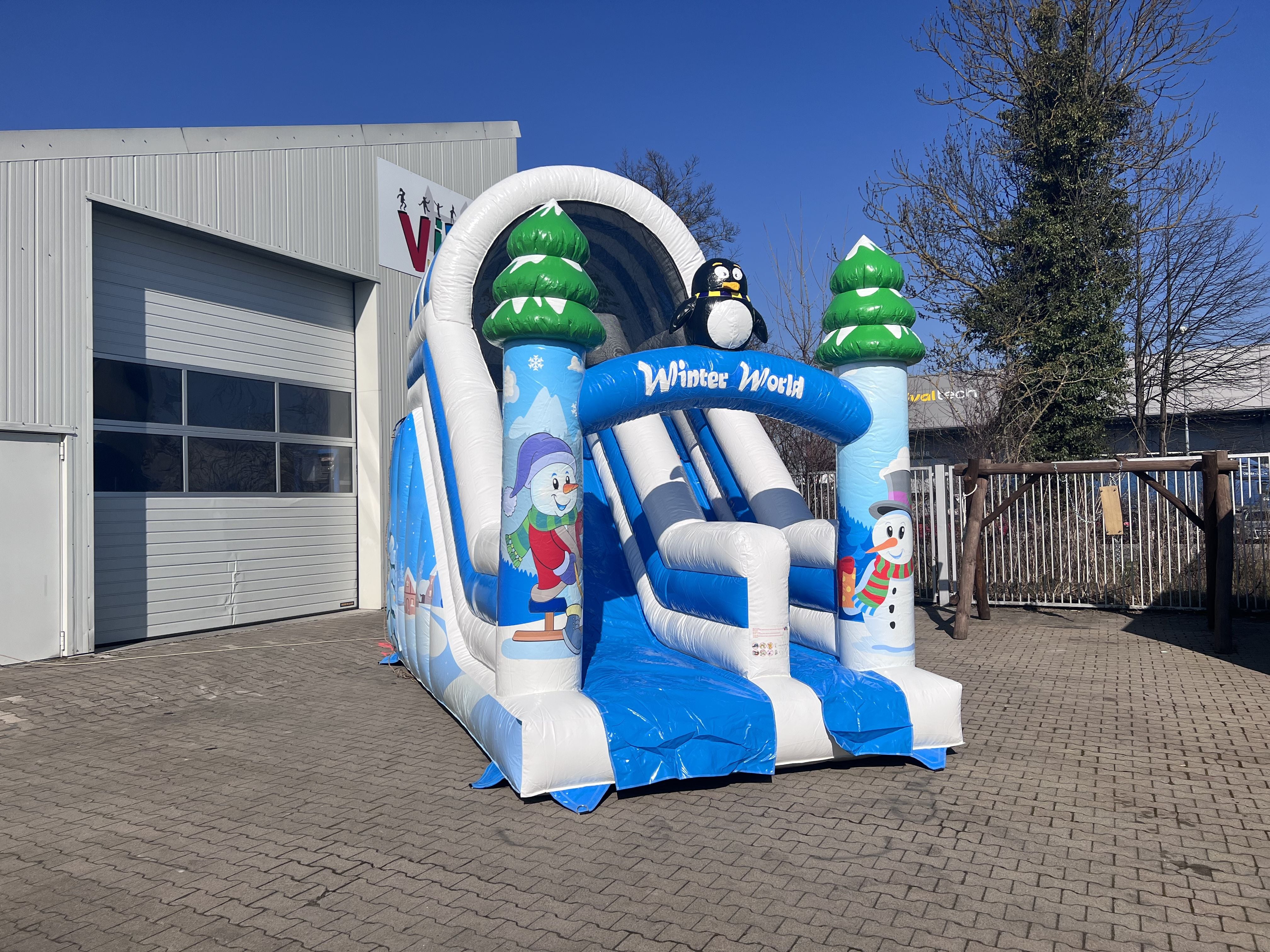 Commercial Inflatable Snow World Slide for Entertainment