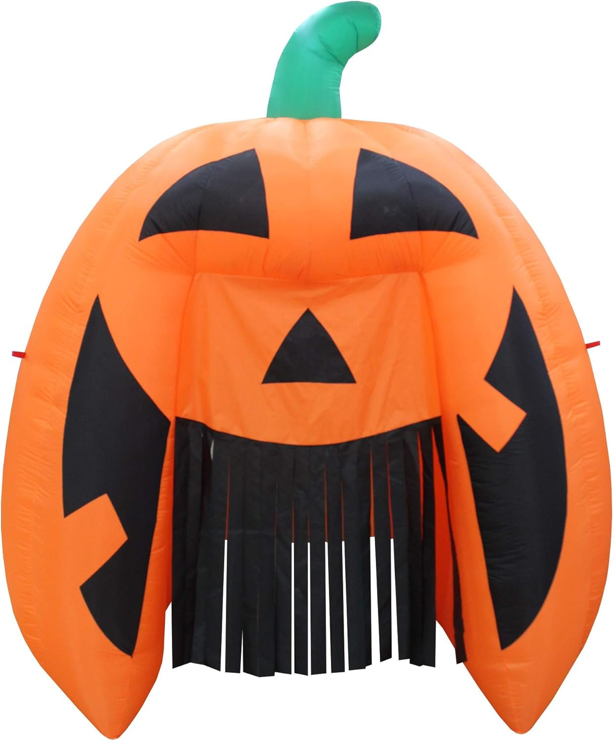 Giant 8 Foot Tall Halloween Inflatable Pumpkin Monster Archway Arch Haunted House Lights Lighted Blowup Party Decoration for Outdoor Indoor Garden Prop Yard Blow Up Lawn Decorations