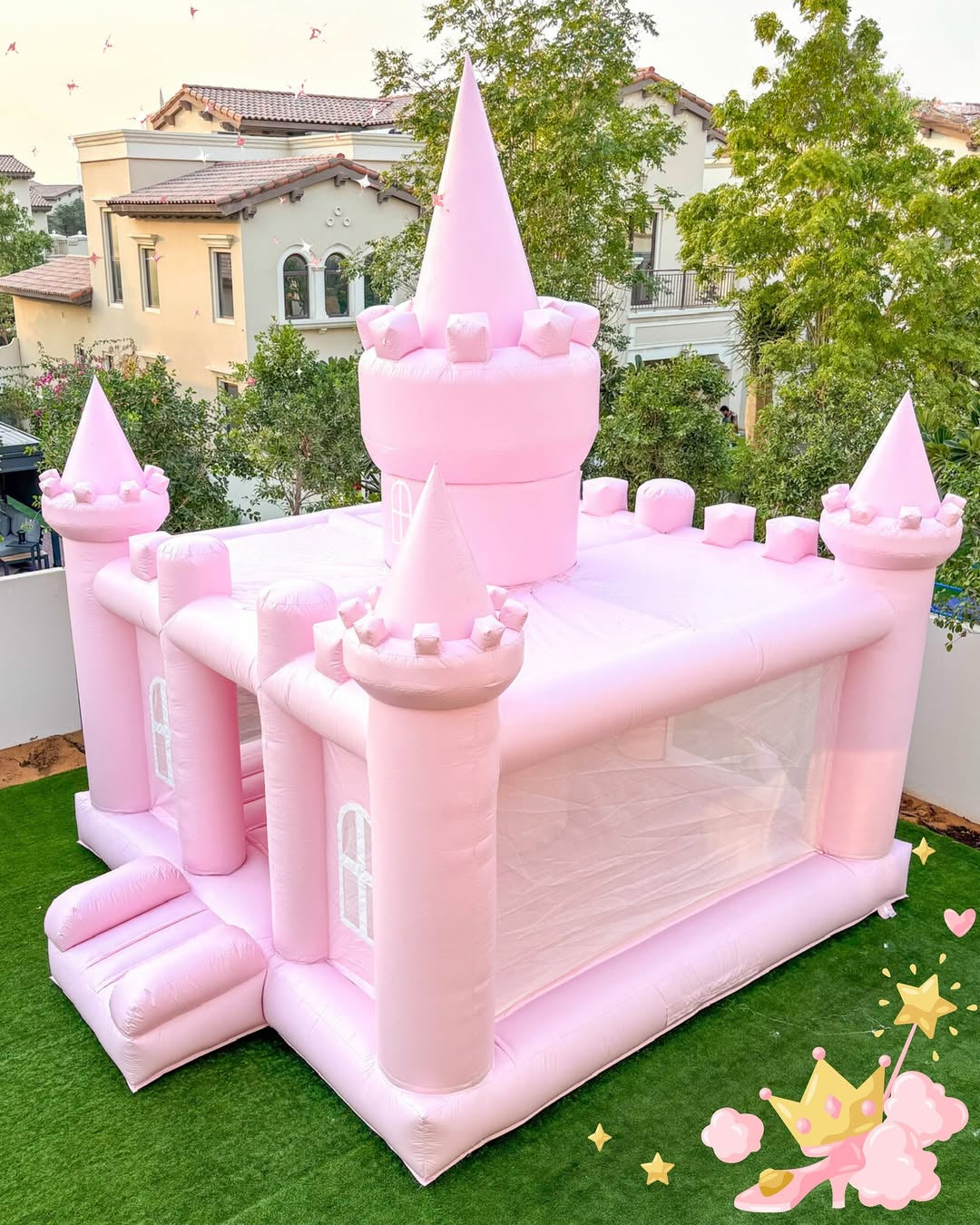 Pink Bounce House Inflatable Castle