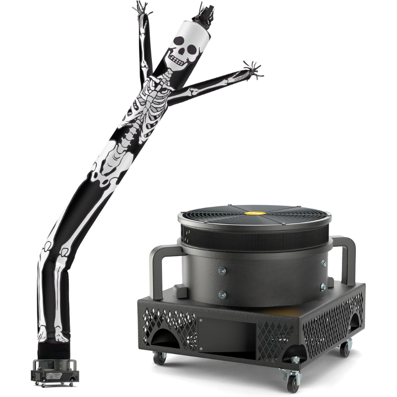 20 Fuß aufblasbarer Lufttänzer in Skelettform