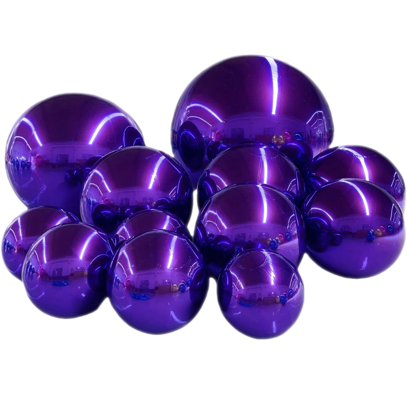 Inflate Glow Purple Inflatable Mirror Balls