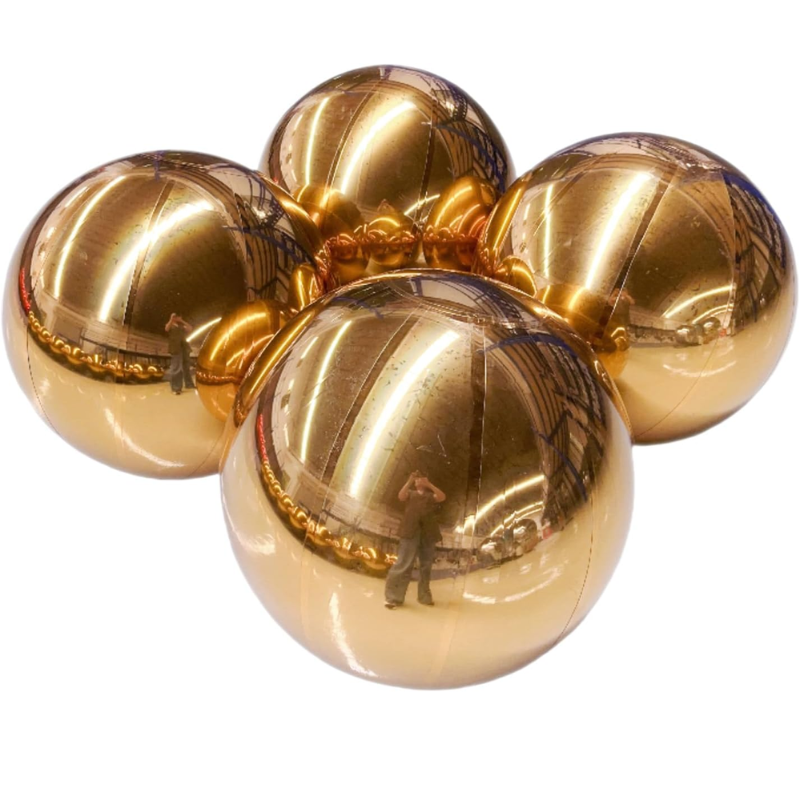 Glow Sphere Aufblasbare goldene Spiegelkugeln