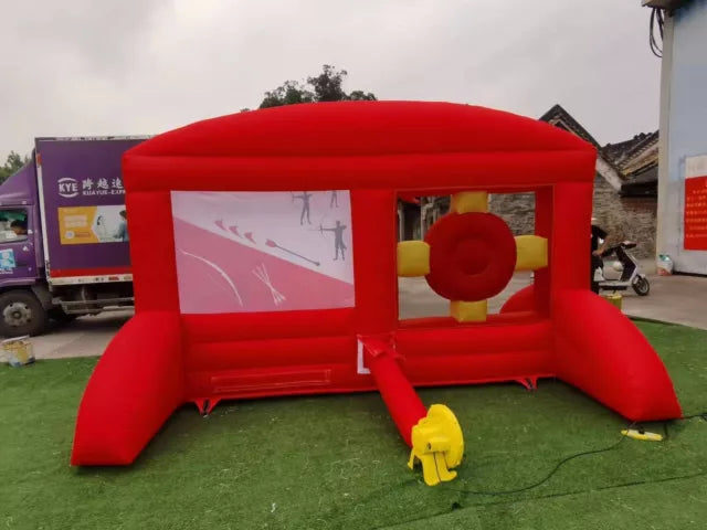 2 in 1 Aufblasbare Karnevalsspiele Dart- und Bogenschießspiel