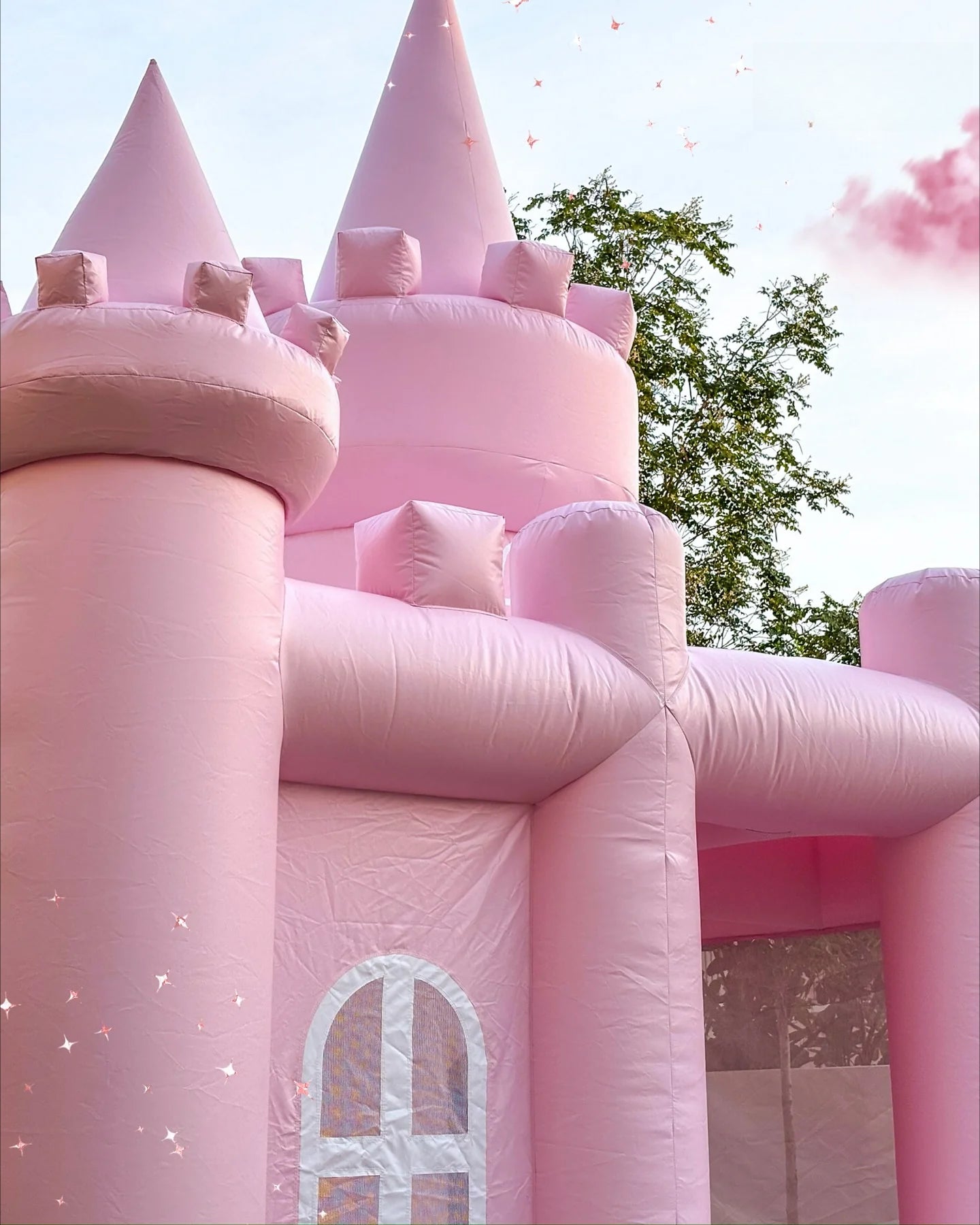 Pink Bounce House Inflatable Castle