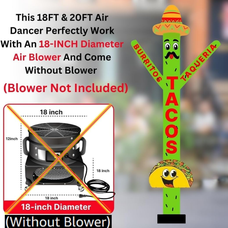 Tacos aufblasbare Air Dancer Werbung