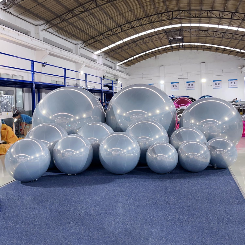 Mirror Glow Metallic Inflatable Ball