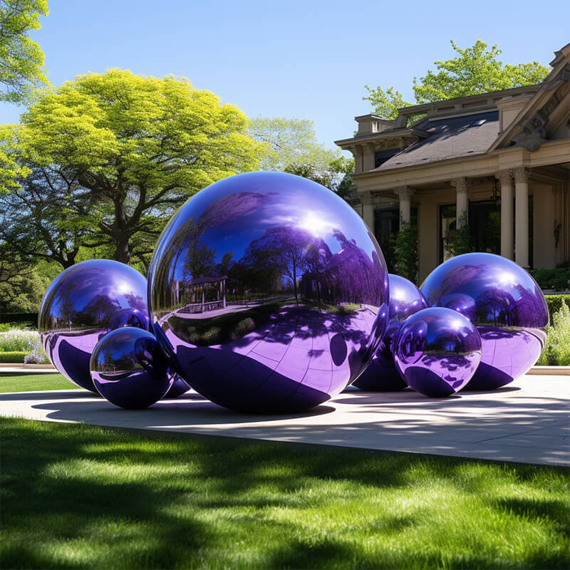 Purple Glow Inflatable Mirror Balloon