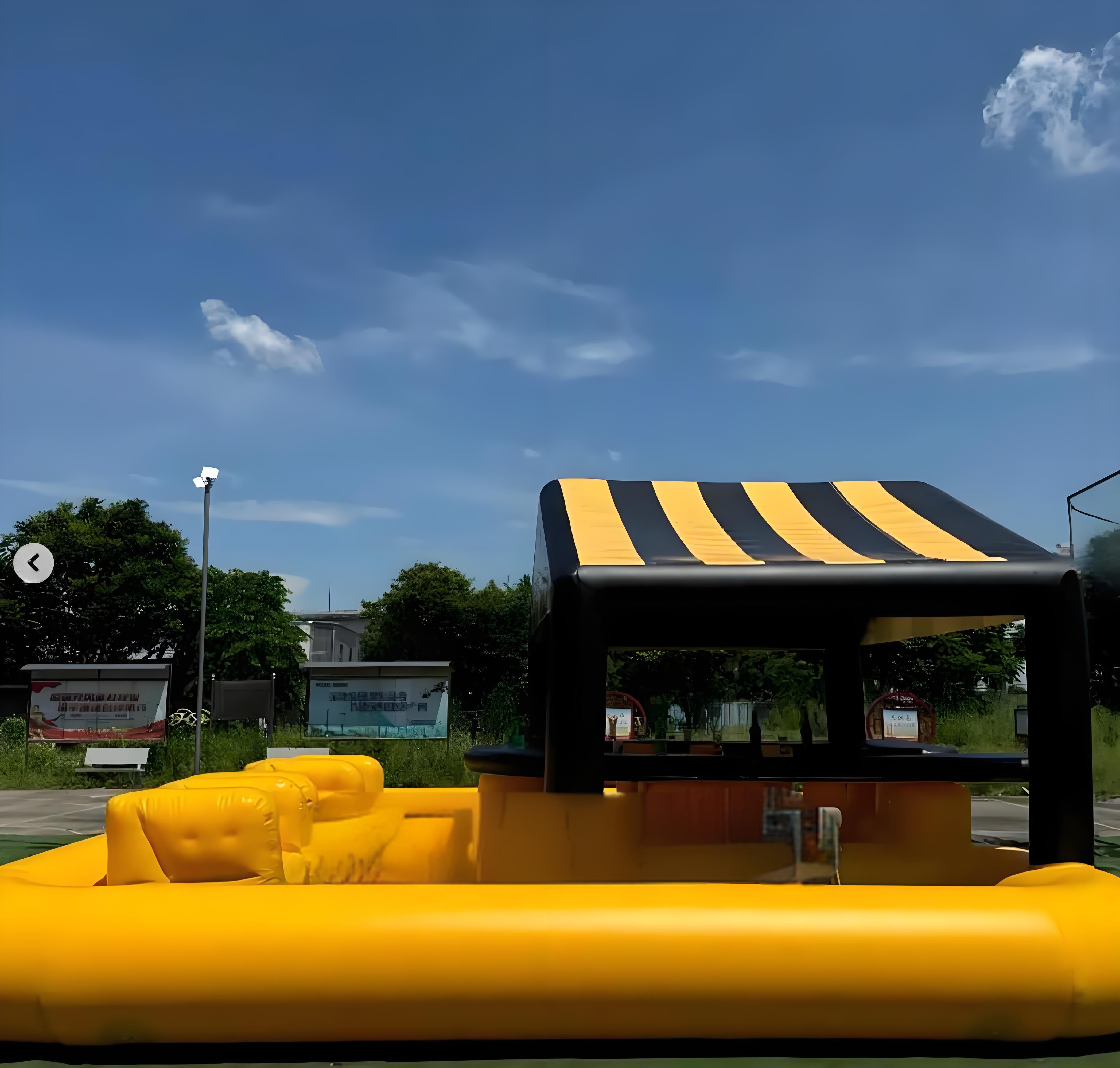 21x21ft Yellow Inflatable Pool Bar