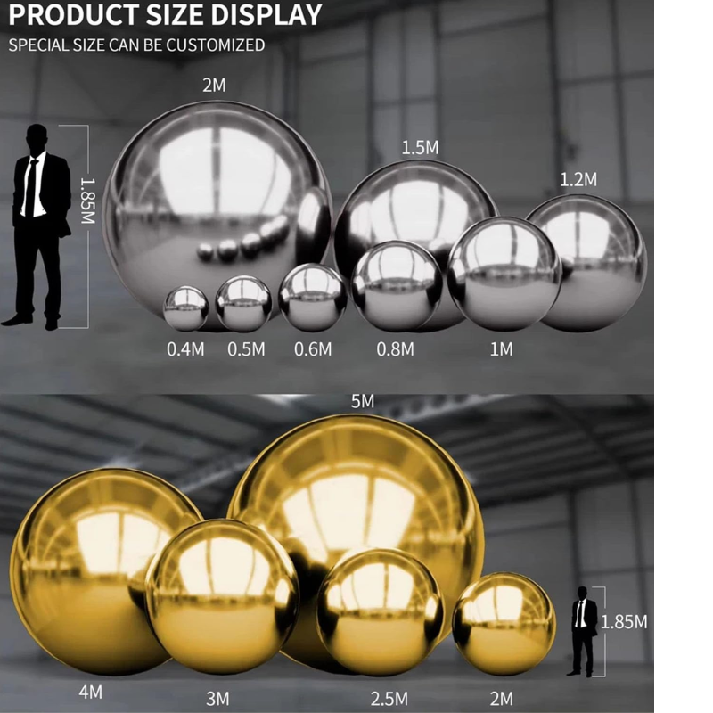 Mirror Glow Metallic Inflatable Ball