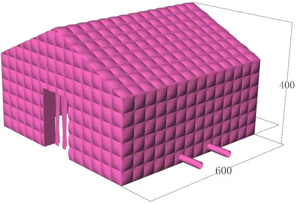 20ft Pink Commercial Inflatable Cube Tent Nightclub