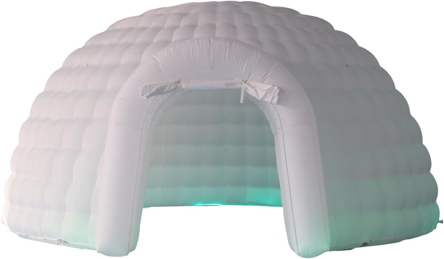 Tente dôme igloo gonflable portable d'extérieur avec éclairage LED pour fête, mariage, événement, camping