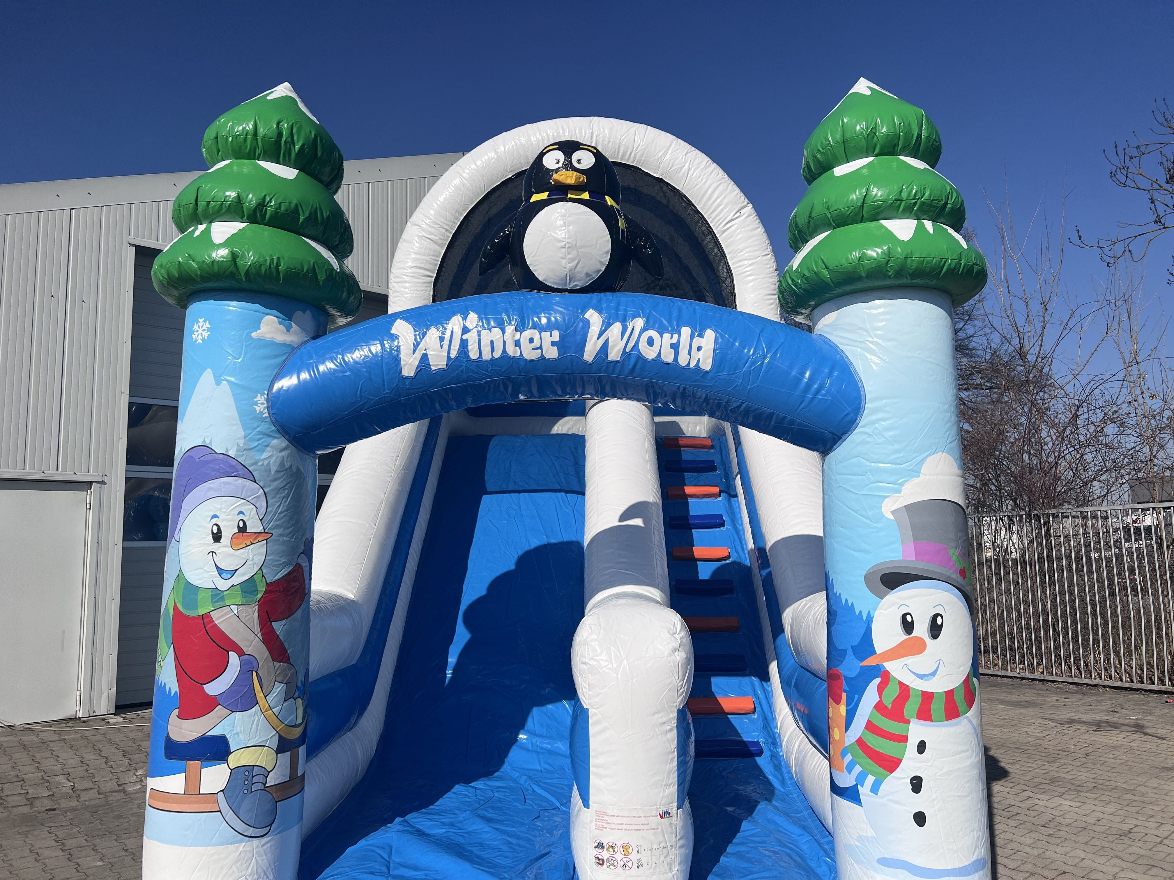 Commercial Inflatable Snow World Slide for Entertainment