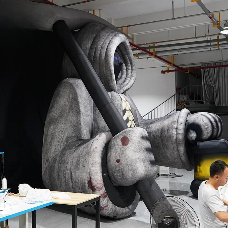 Riesige aufblasbare Sensenmann-Halloween-Dekoration