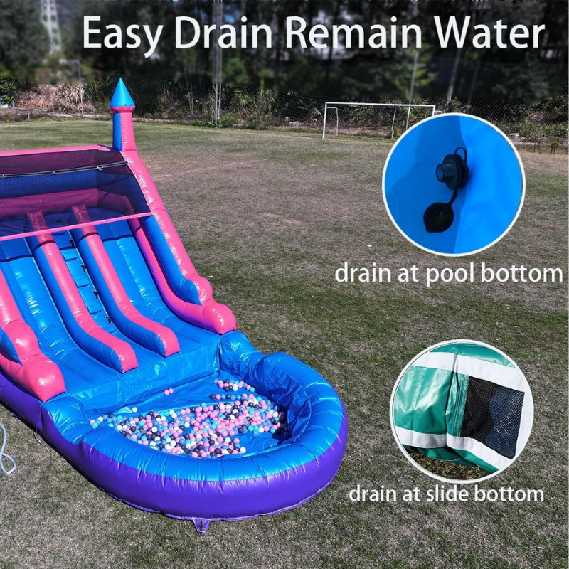 Giant Inflatable Water Castle Slide Adventure Park