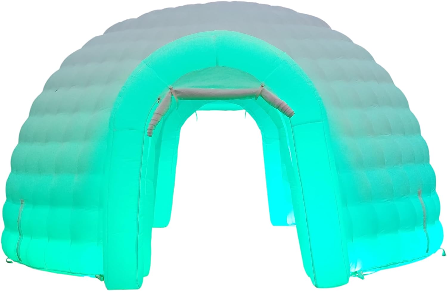 Tente dôme igloo gonflable portable d'extérieur avec éclairage LED pour fête, mariage, événement, camping