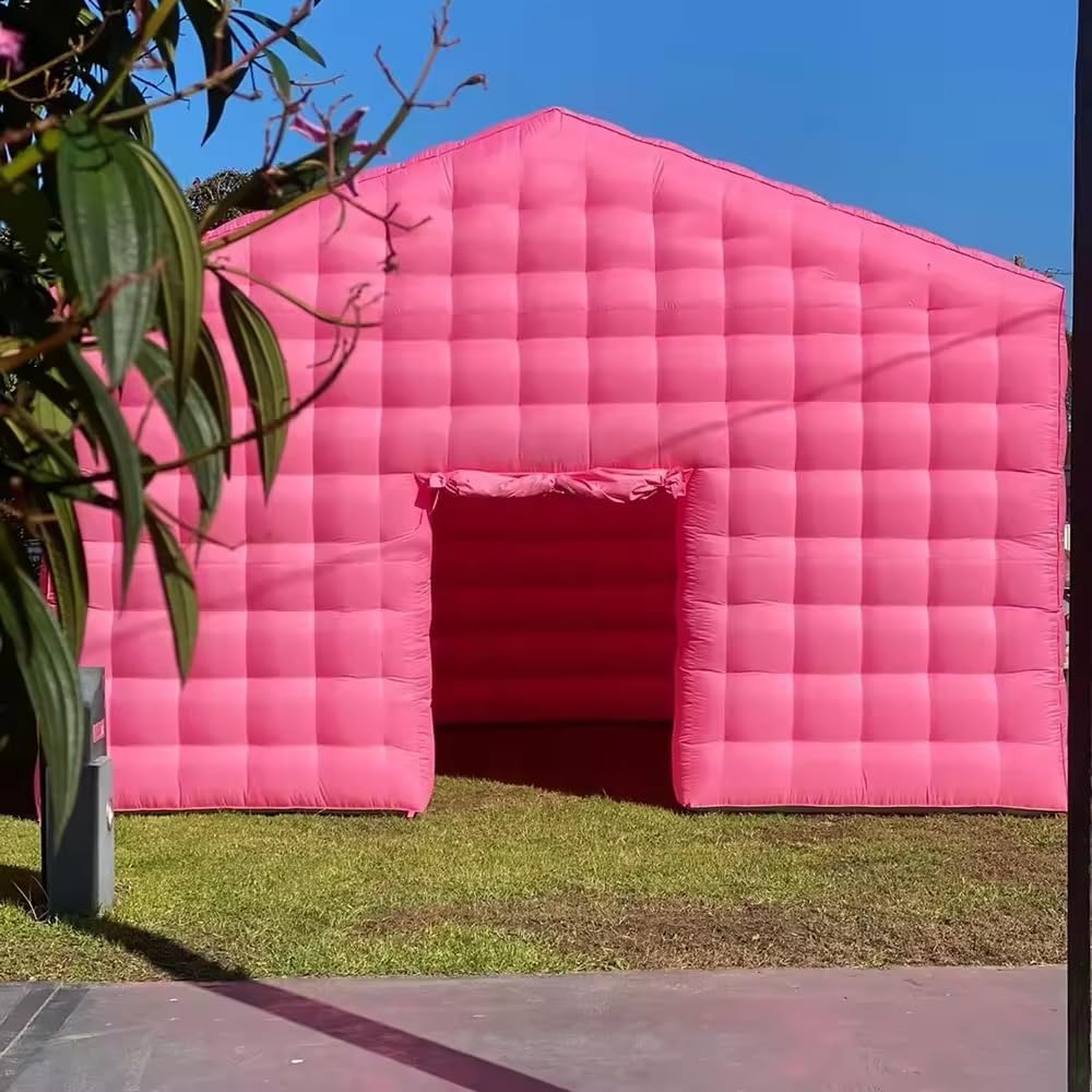 20ft Pink Commercial Inflatable Cube Tent Nightclub