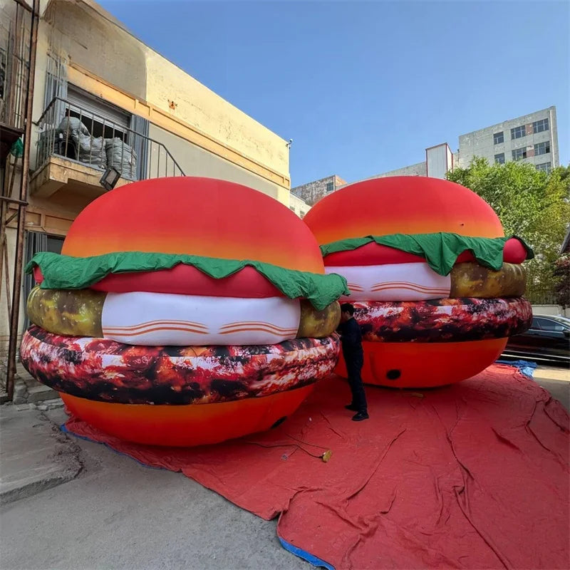 Giant Inflatable Burger Balloon for Restaurant Advertising