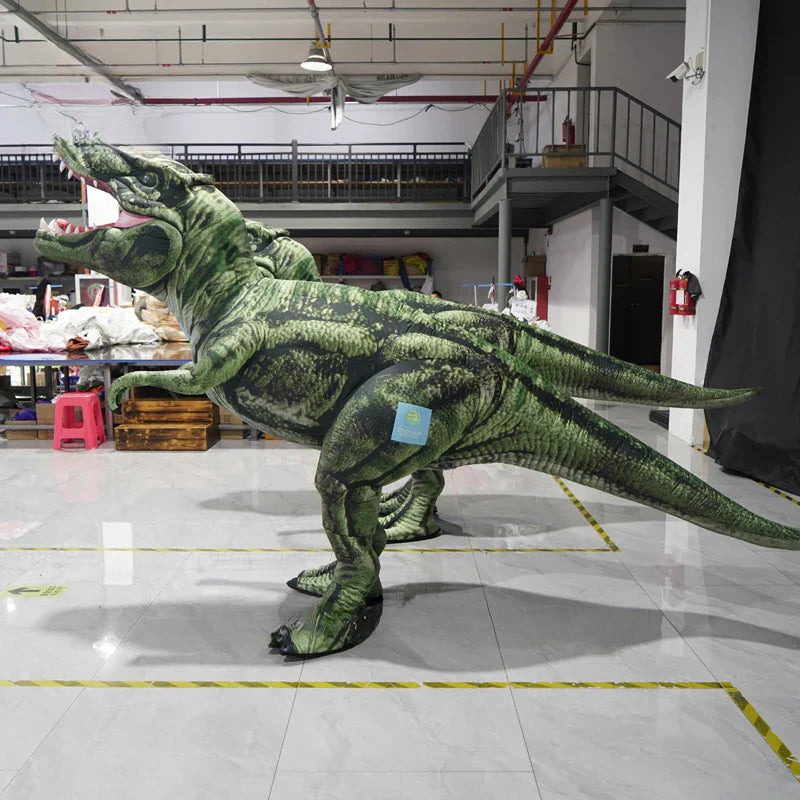 Costume gonflable de dinosaure de dessin animé pour adulte