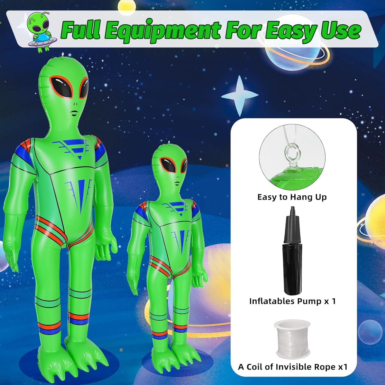 Inflatable UFO Alien Cow Decoration with Lights