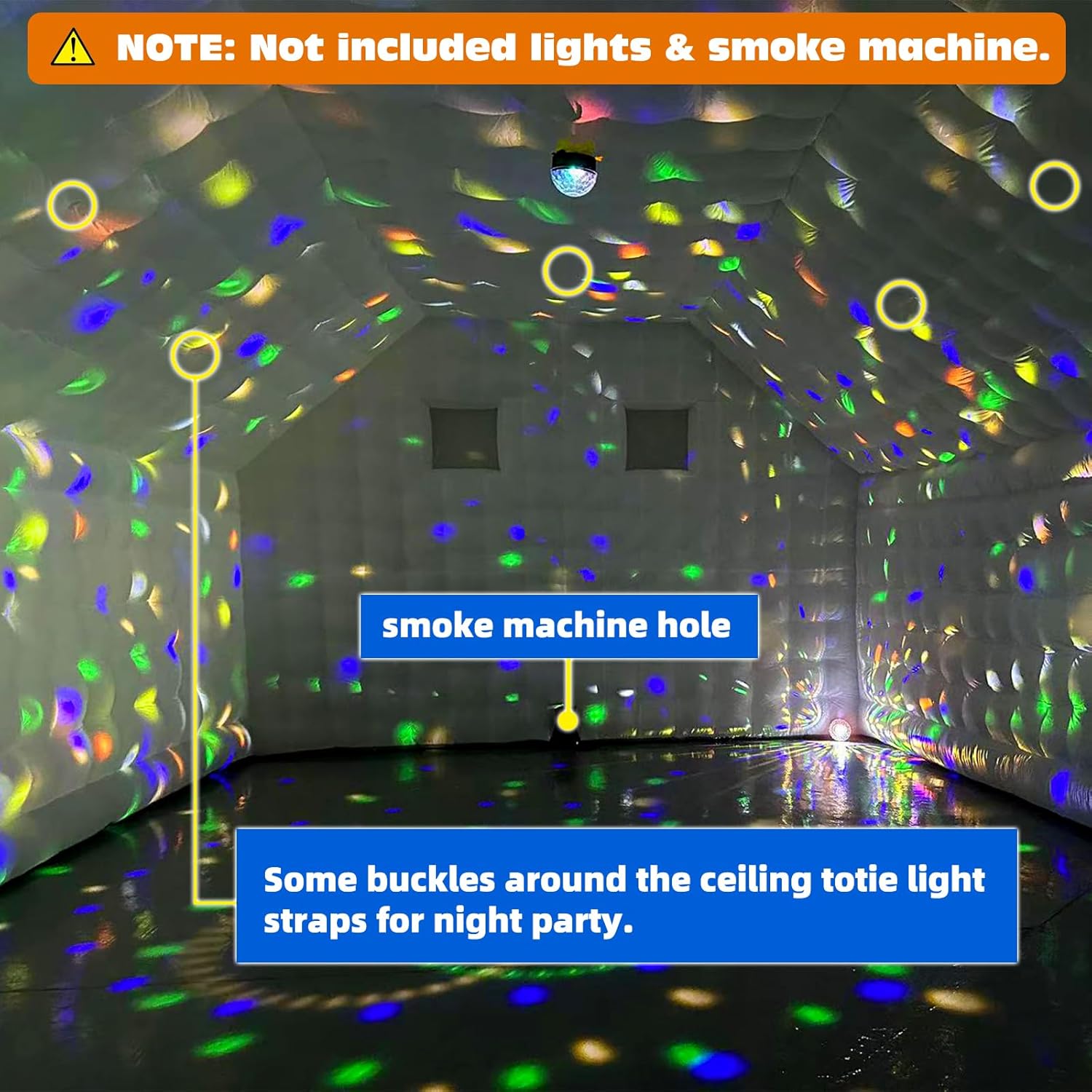 Inflatable Night Club Extra Large Party Tent with Logo Blow up Nightclub Tent for Wedding Birthday Raves