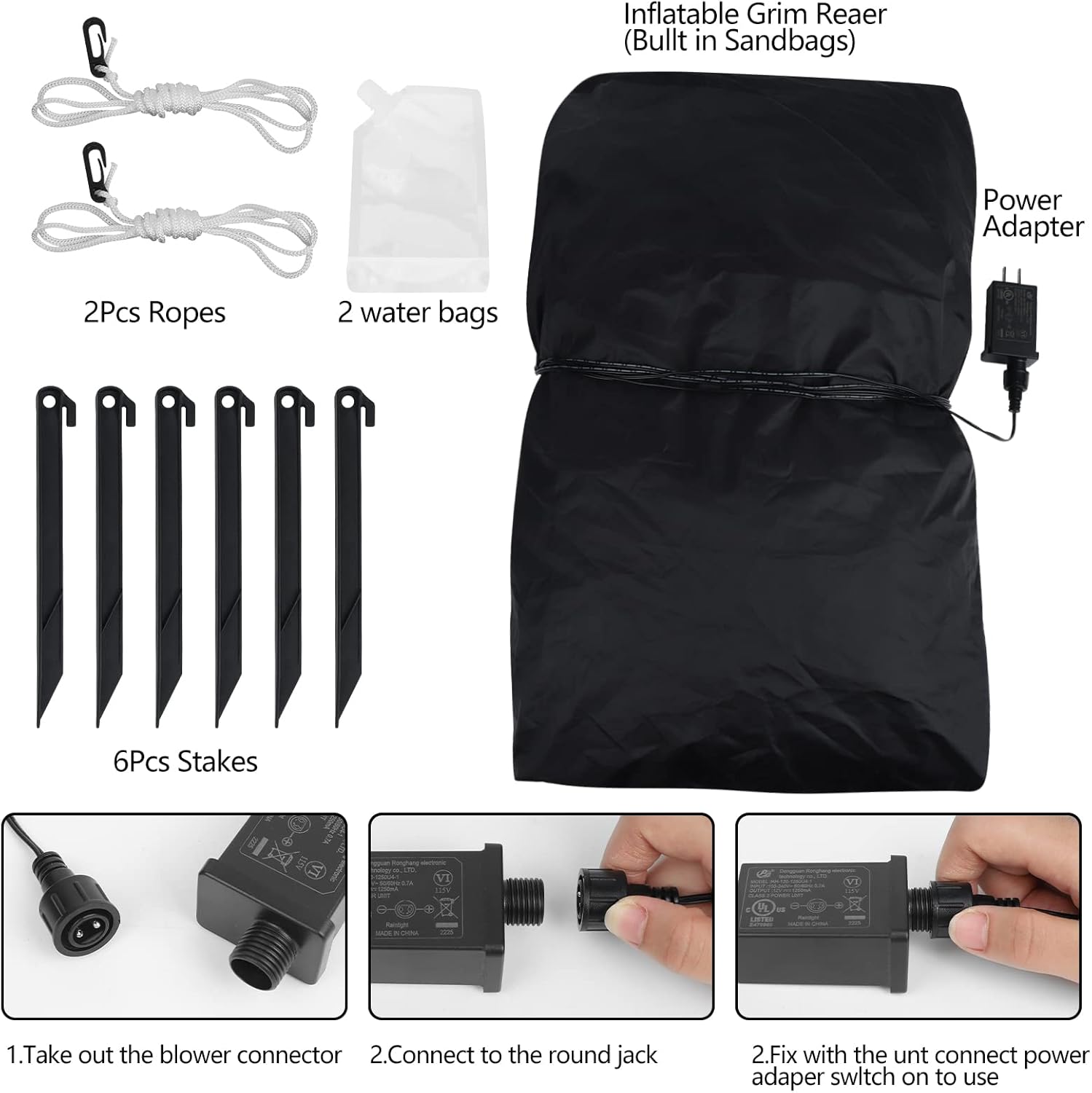 Inflatable Grim Reaper Halloween Decoration for Yard