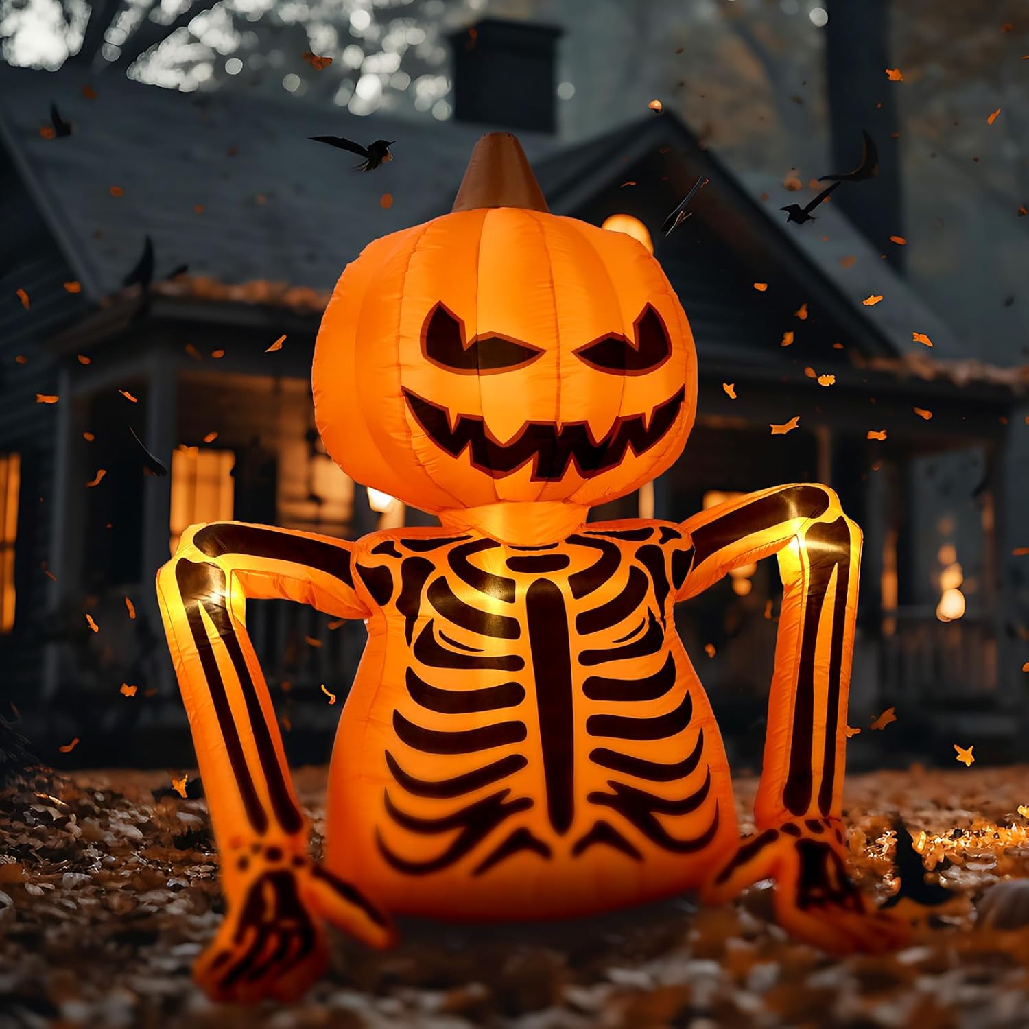Inflatable Halloween Decoration with LED Lights Outdoors