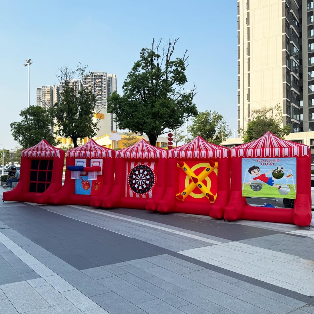 5 in 1 Inflatable Сarnival Sports Games Bundle for Events