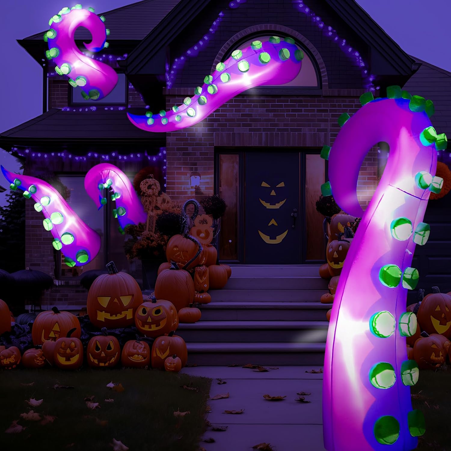 Halloween Inflatable Octopus Tentacle Yard Decor