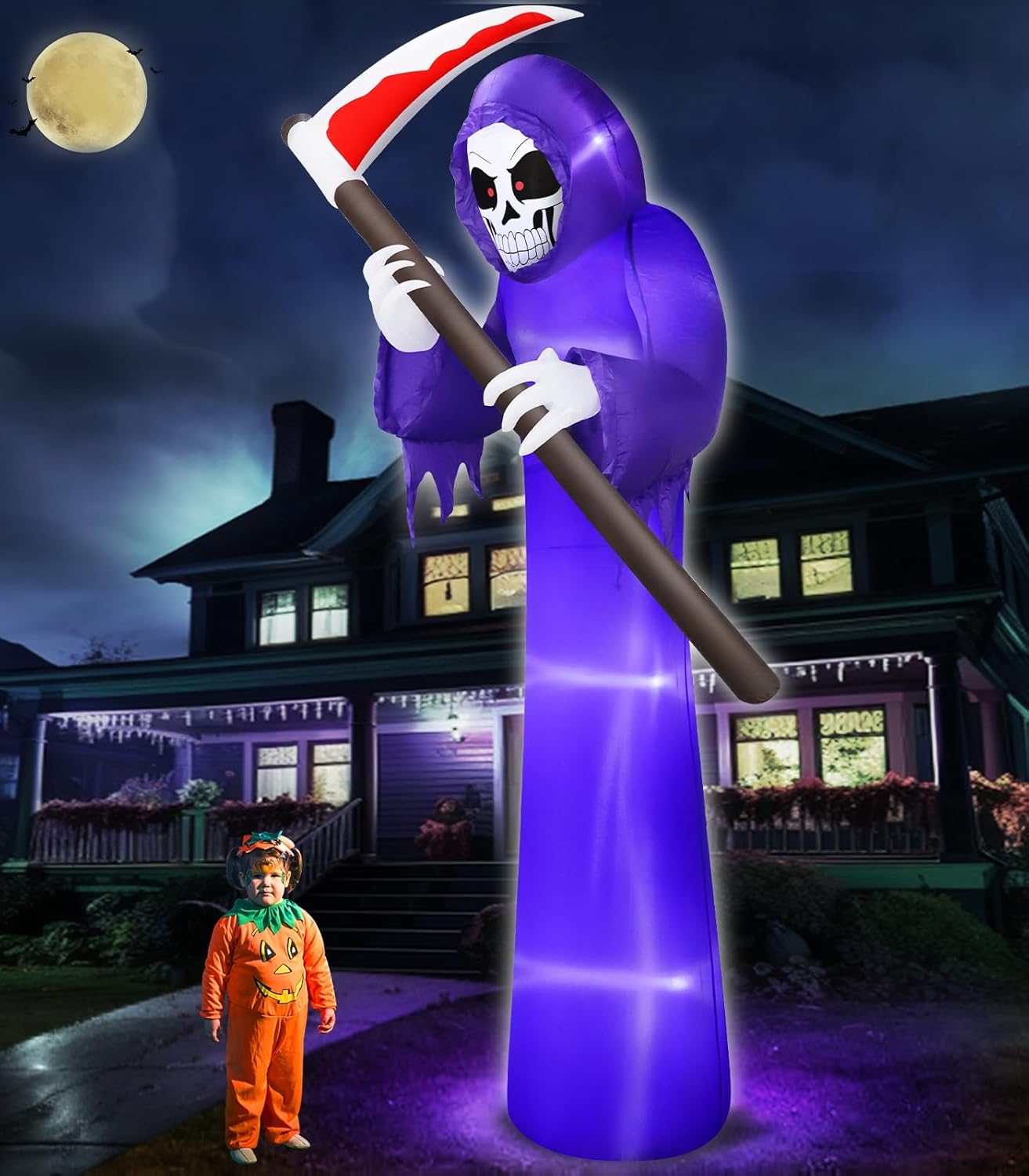 Giant Halloween Inflatable Pumpkins with LED Lights