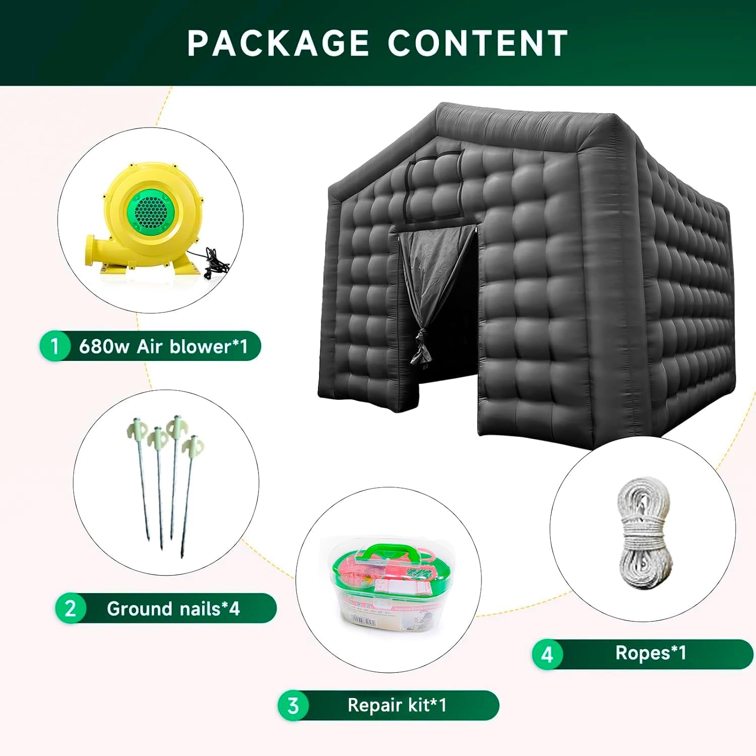 Inflatable Nightclub Tent House Party Dance Club