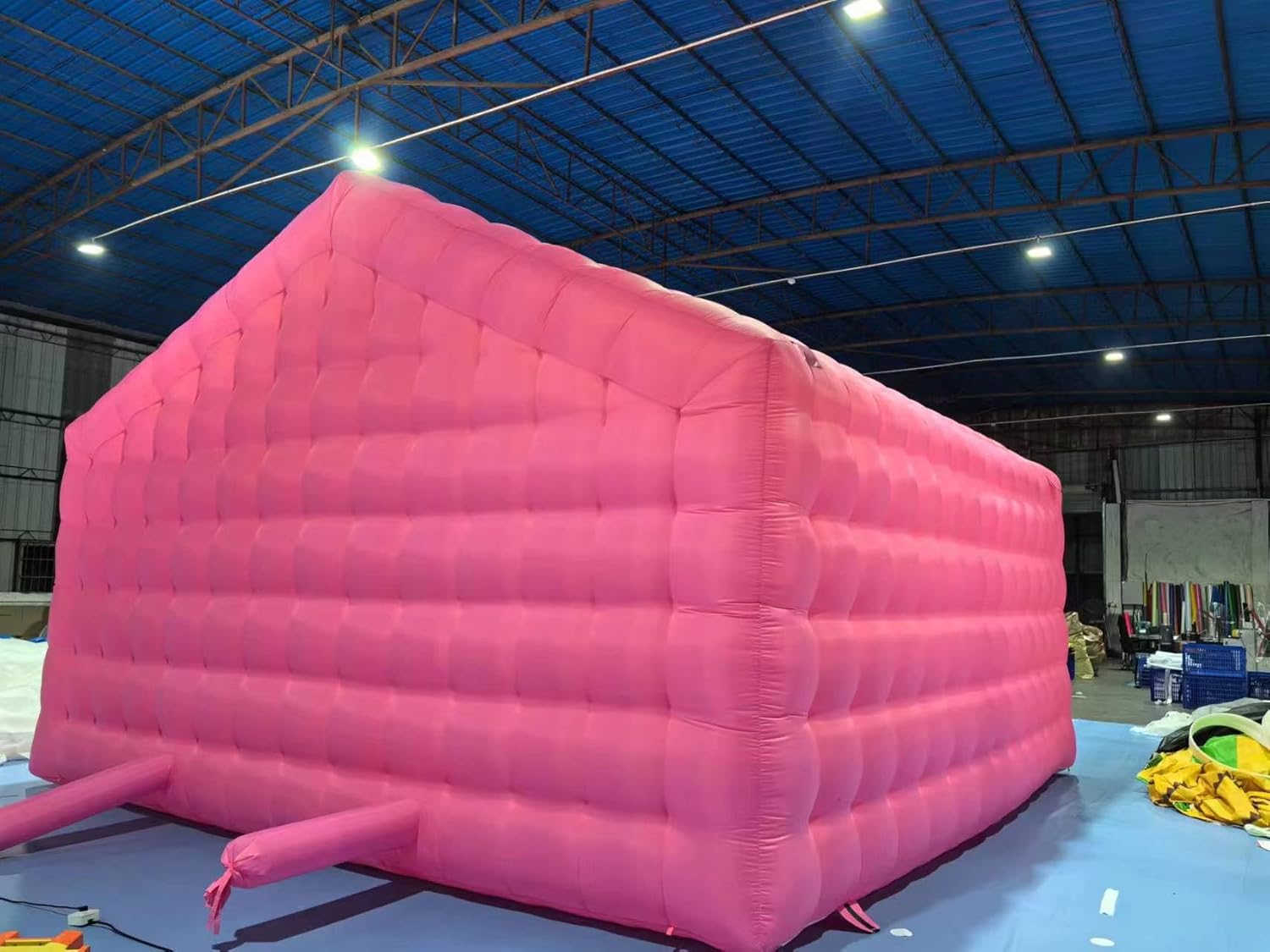 20ft Pink Commercial Inflatable Cube Tent Nightclub