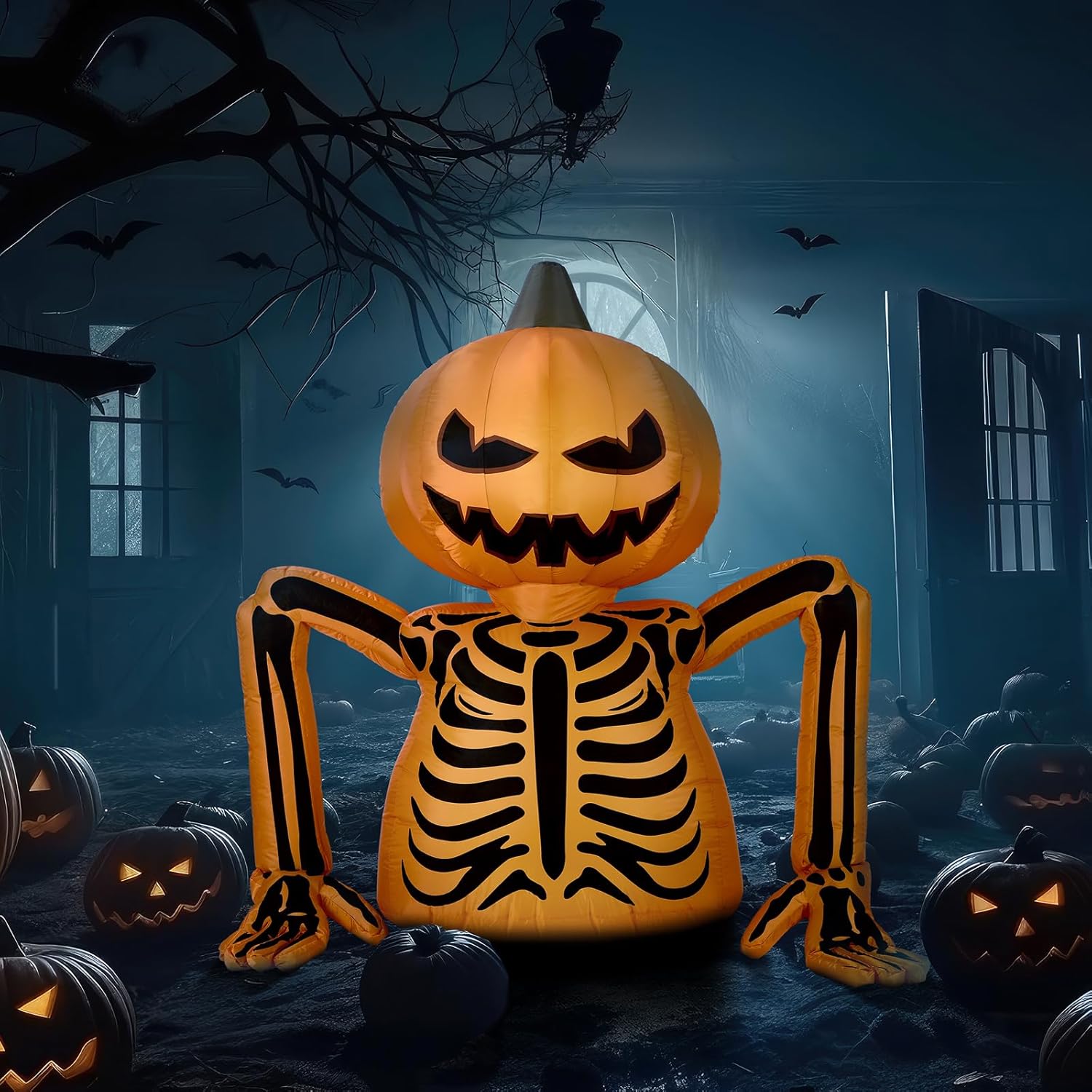 Inflatable Halloween Decoration with LED Lights Outdoors