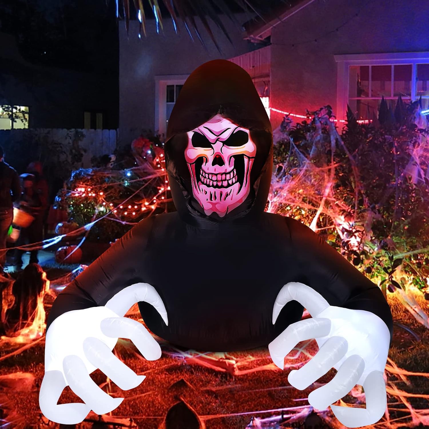 Inflatable Grim Reaper Halloween Decoration for Yard