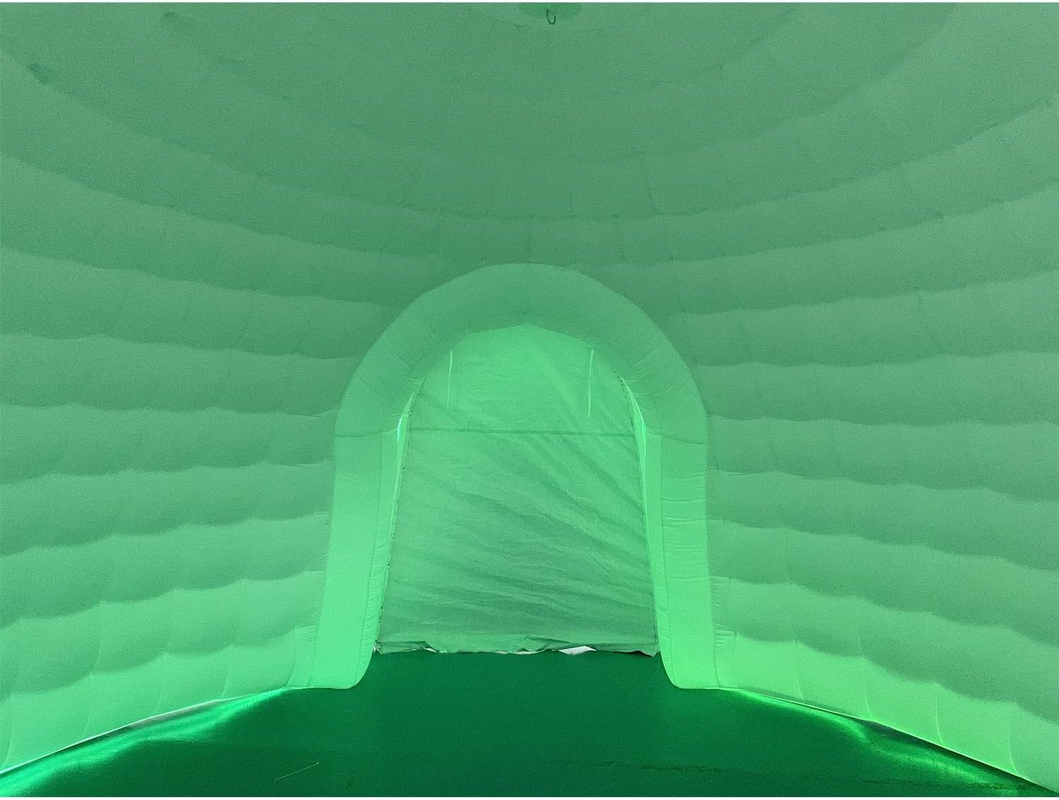 Tente dôme igloo gonflable portable d'extérieur avec éclairage LED pour fête, mariage, événement, camping