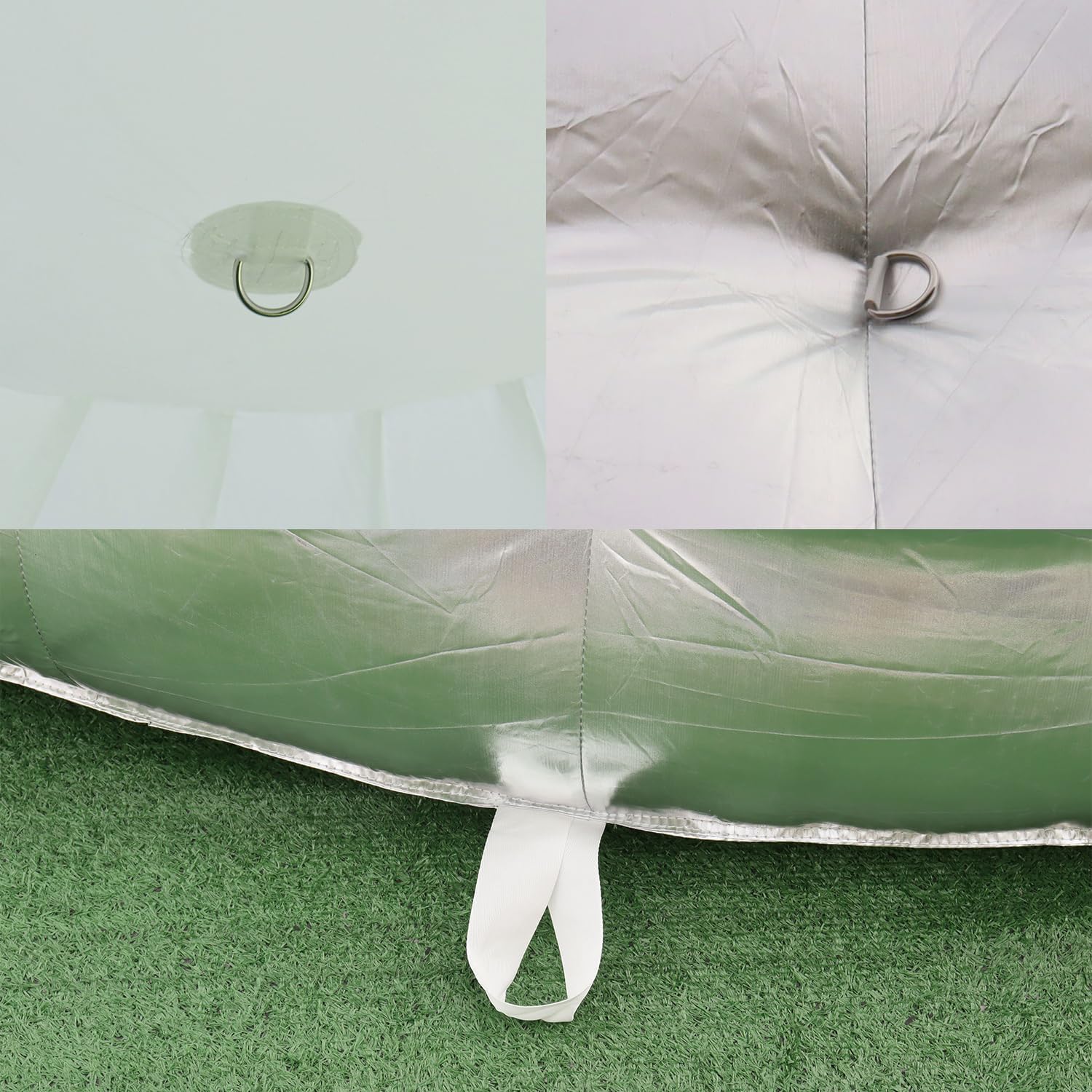 Tente dôme igloo gonflable portable d'extérieur avec éclairage LED pour fête, mariage, événement, camping