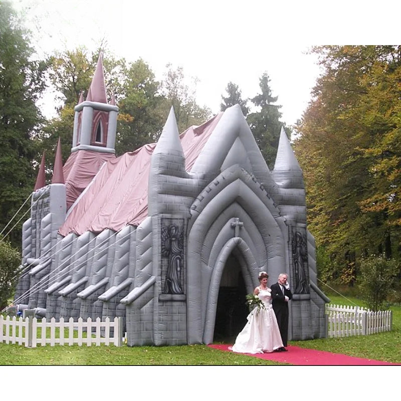 Inflatable Pink Church Tent for Outdoor Weddings and Events