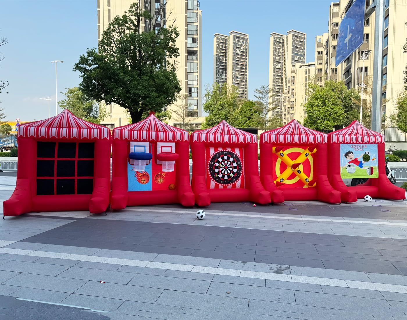 5 in 1 Inflatable Сarnival Sports Games Bundle for Events