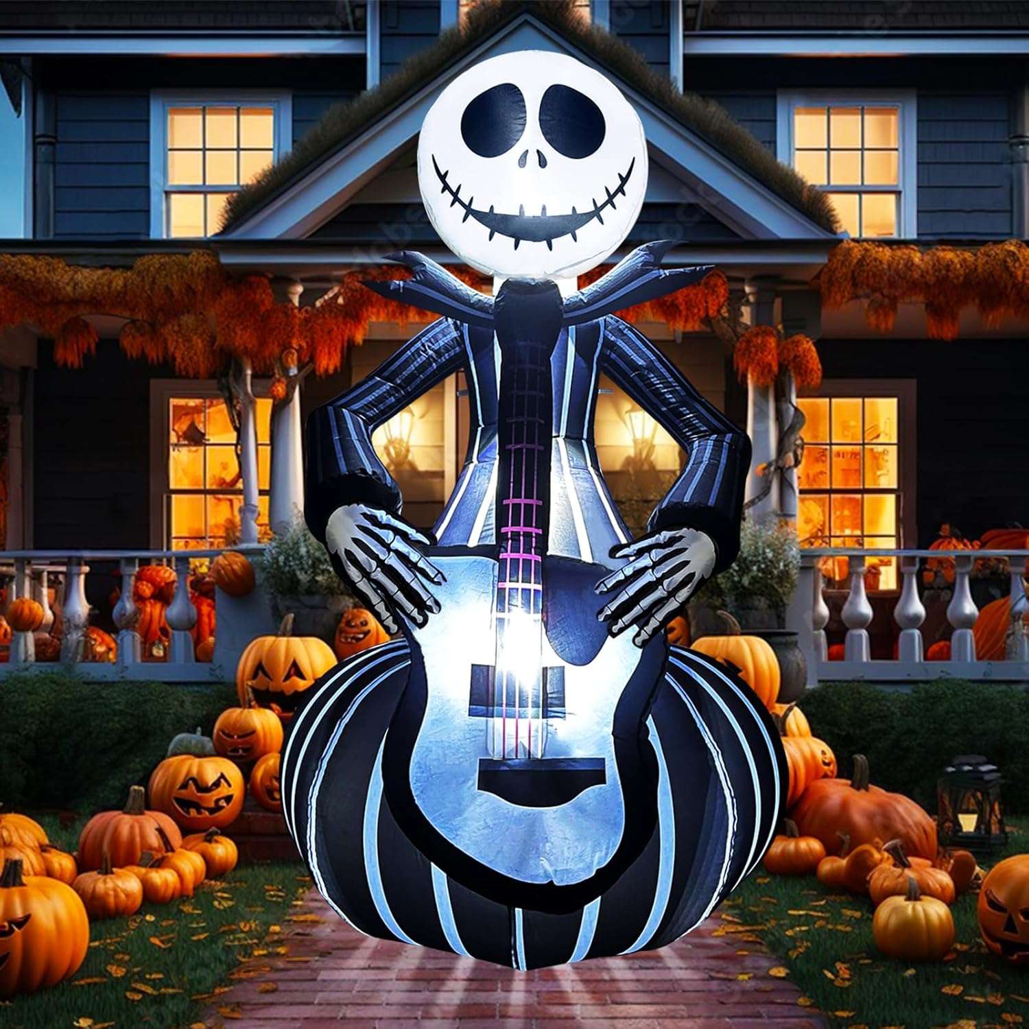 6 FT Halloween Inflatable Archway with Ghost & Built-in LEDs