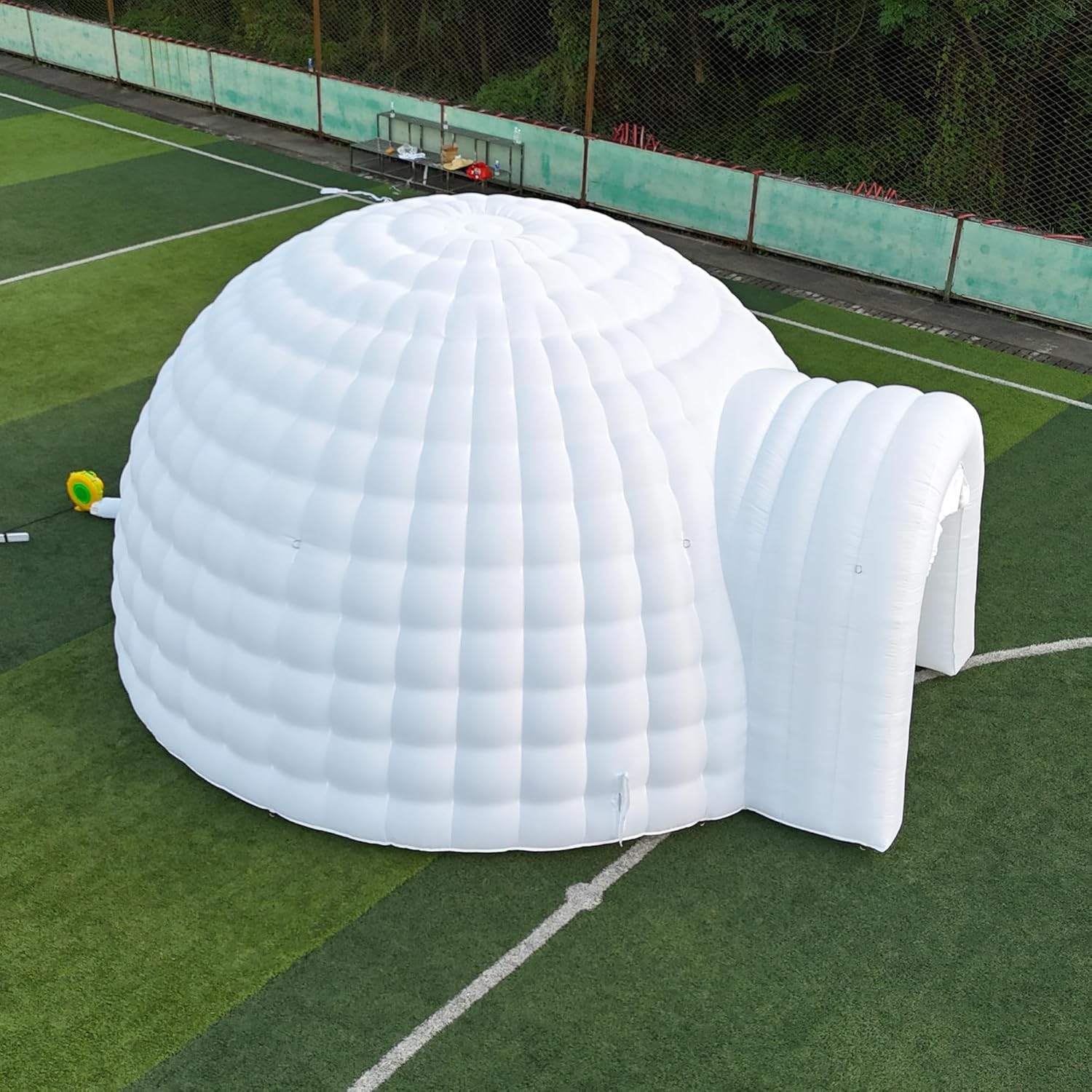 Tente dôme igloo gonflable portable d'extérieur avec éclairage LED pour fête, mariage, événement, camping