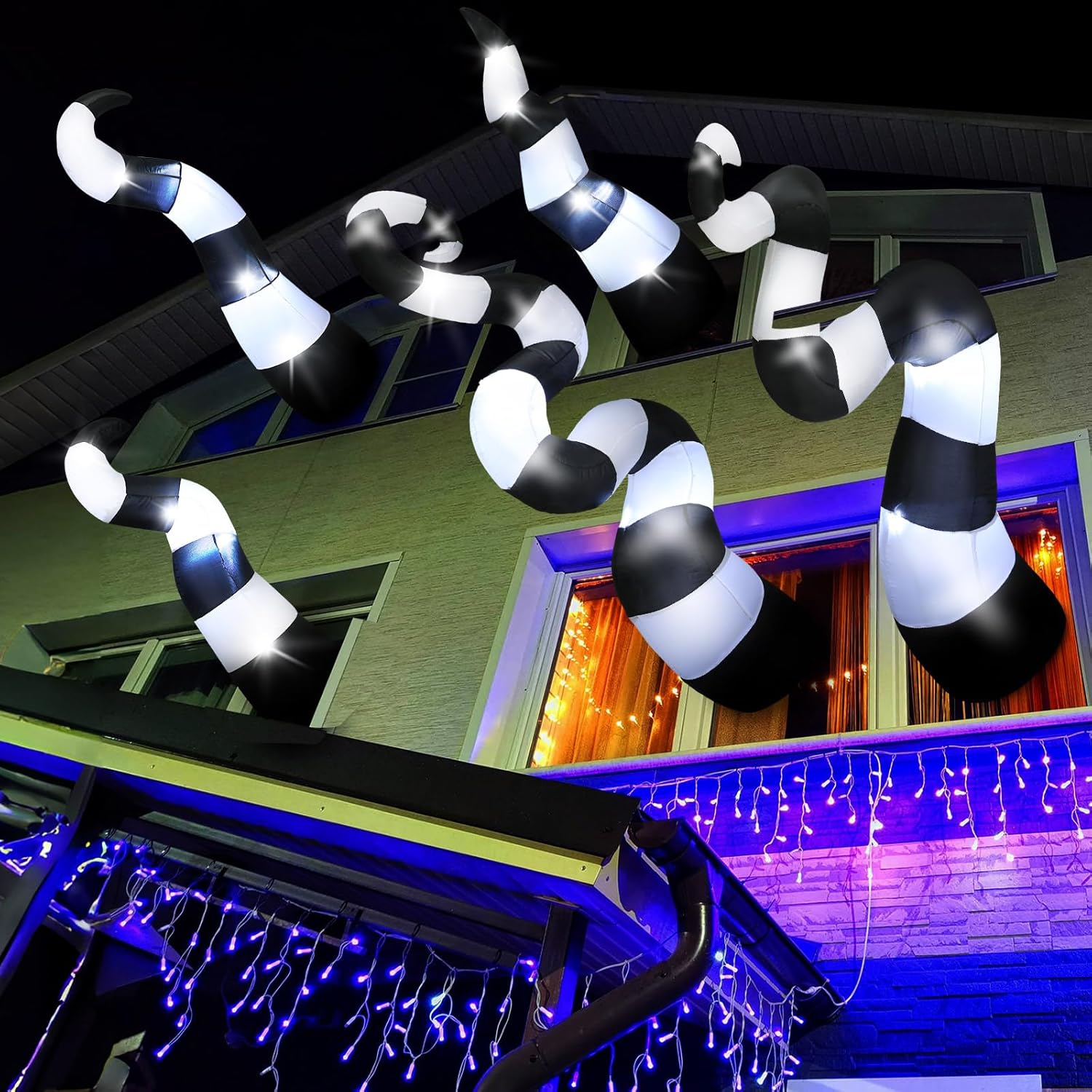 Halloween Inflatable Octopus Tentacle Yard Decor