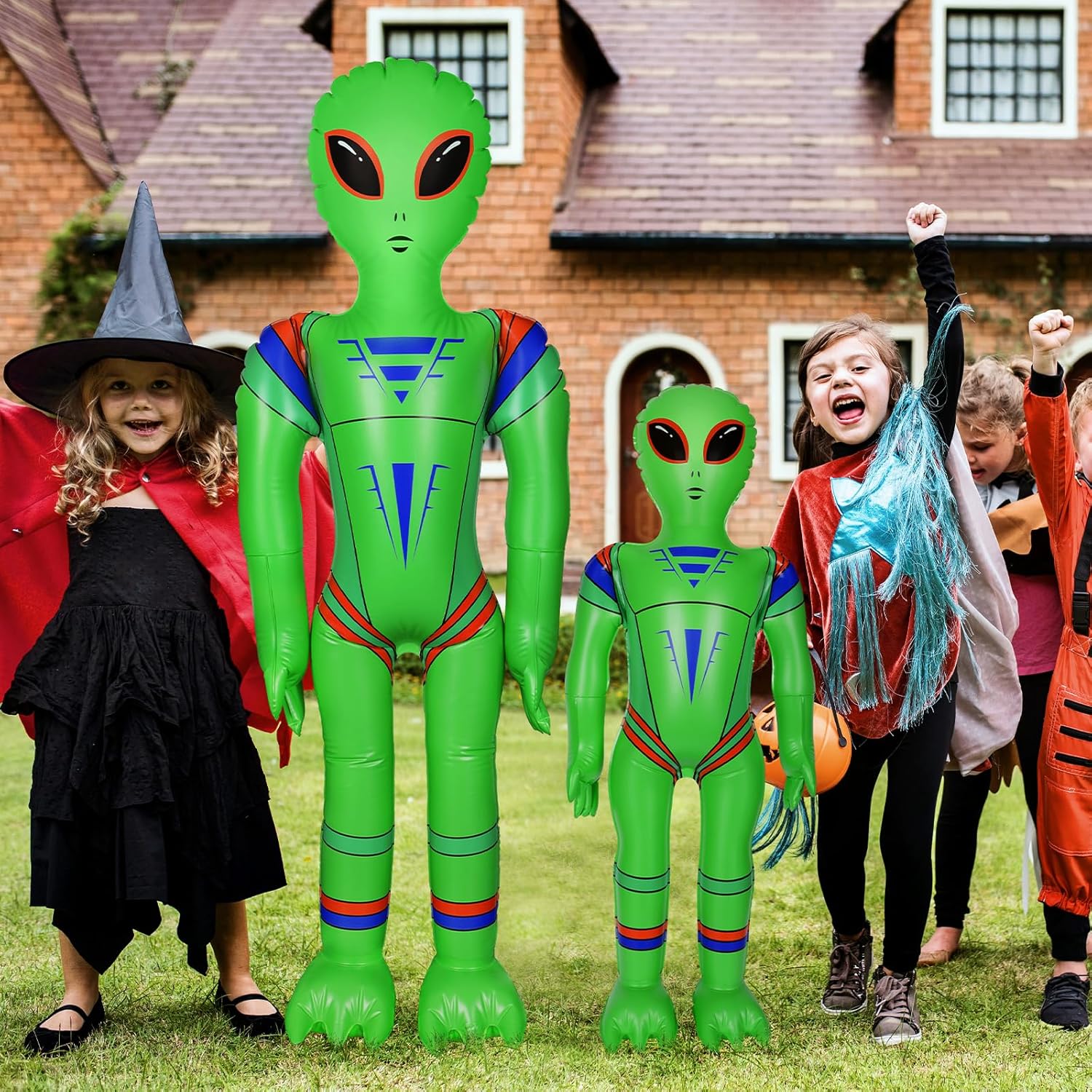 Inflatable UFO Alien Cow Decoration with Lights