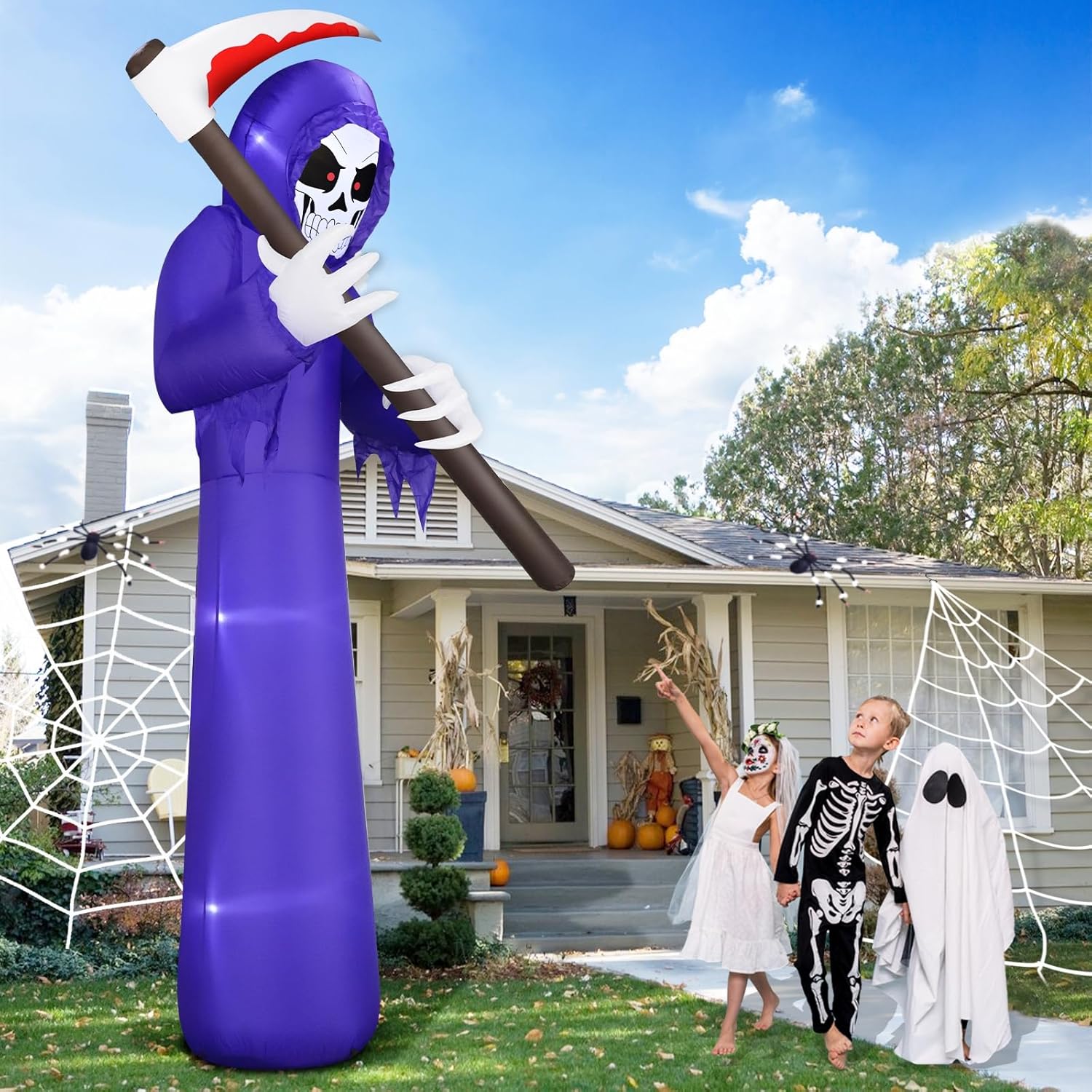 Giant Halloween Inflatable Pumpkins with LED Lights