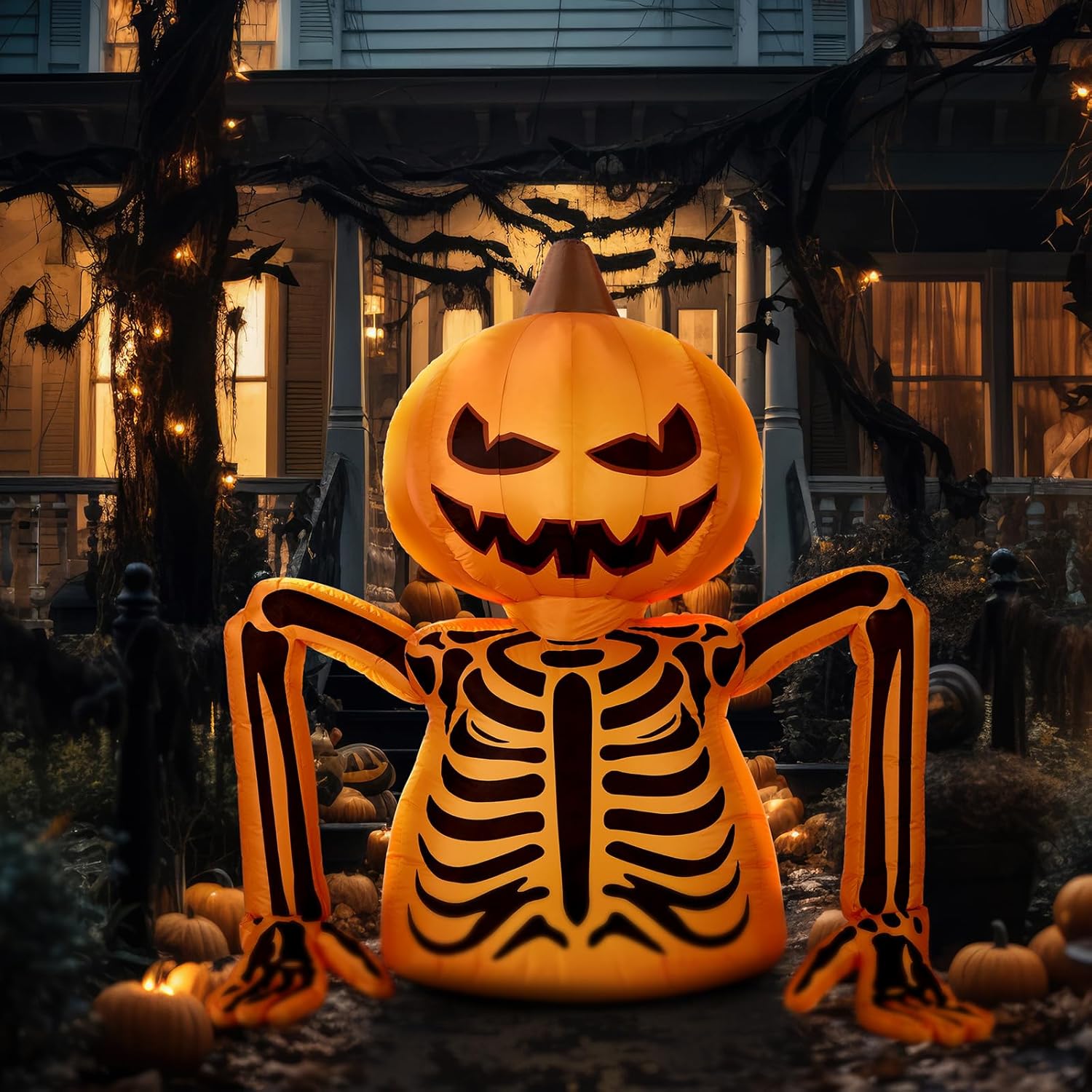 Inflatable Halloween Decoration with LED Lights Outdoors