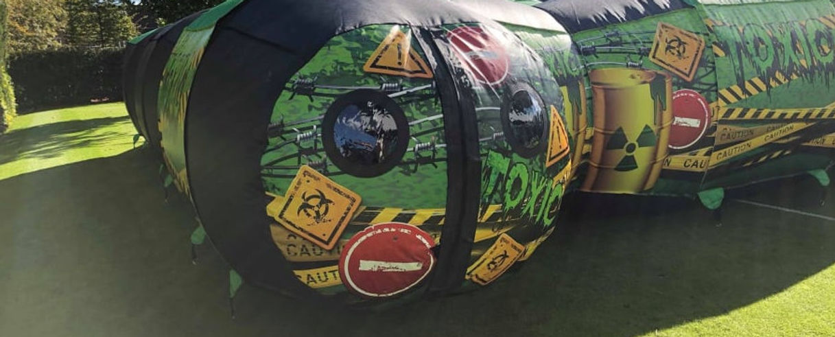 Inflatable Laser Tag Arena Maze Toxic Theme