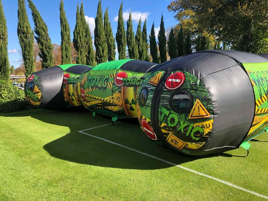 Inflatable Laser Tag Arena Maze Toxic Theme