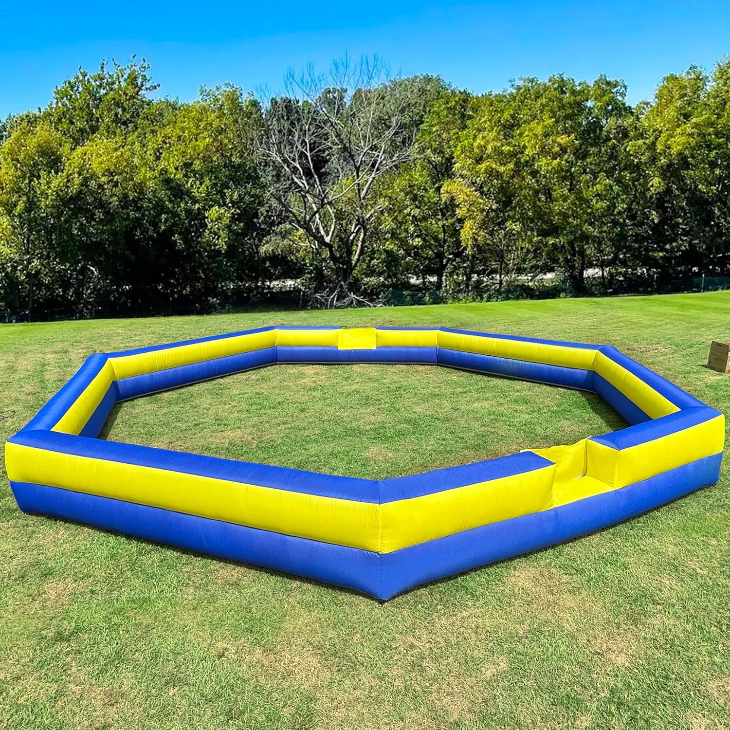 Piscine à balles gonflable Gaga de 4,5 m avec ballon Gaga - Terrain de jeu portable pour sports intérieurs et extérieurs