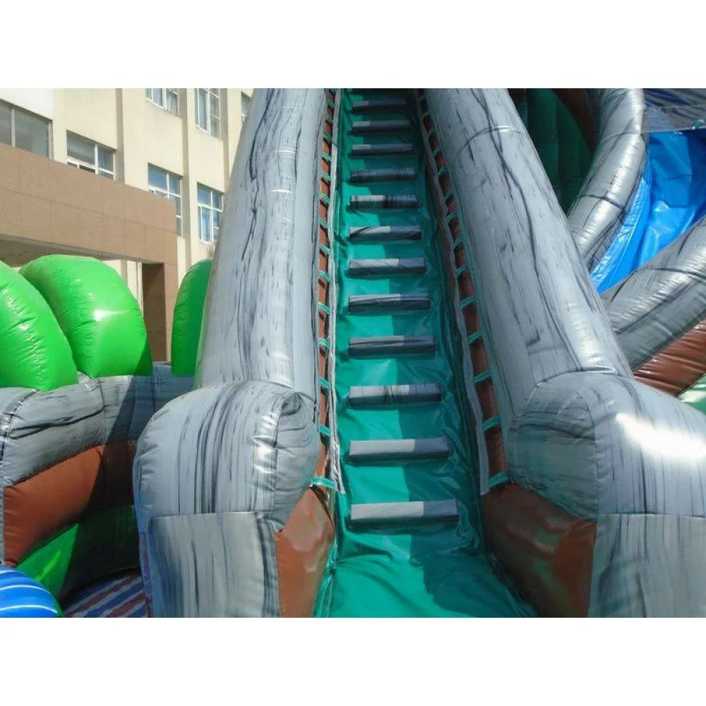 Toboggan aquatique gonflable Jungle Curve