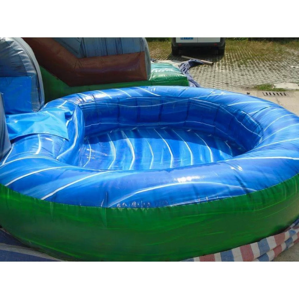 Toboggan aquatique gonflable Jungle Curve